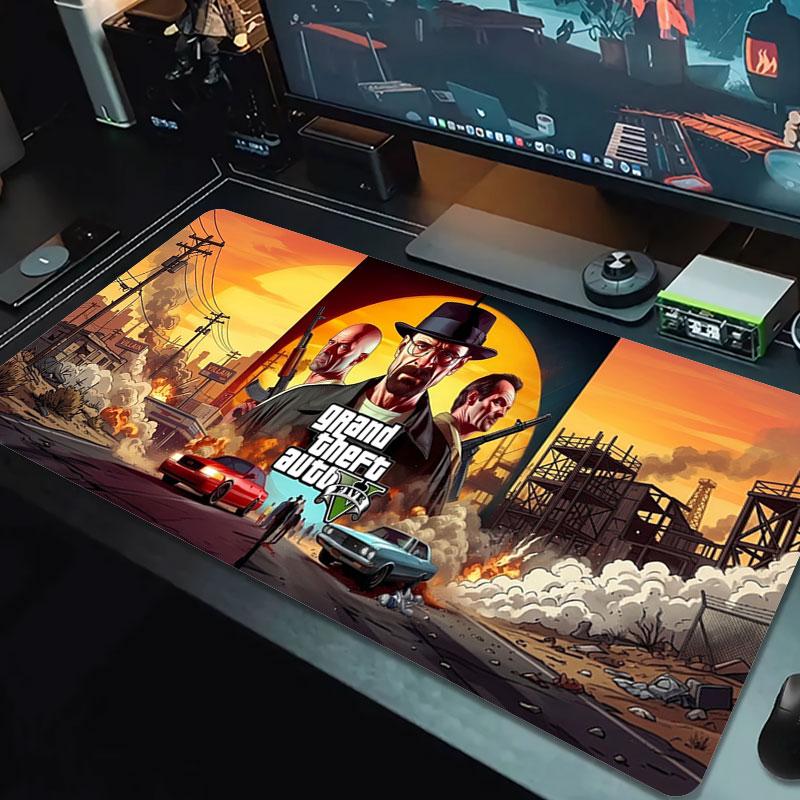 Adventure Large Size Mouse Pad Large Gaming Table Cushion Nonslip Laptop Tablet Big Mousepad Xxl Mat Mini Pc Playmat With Lock Edge