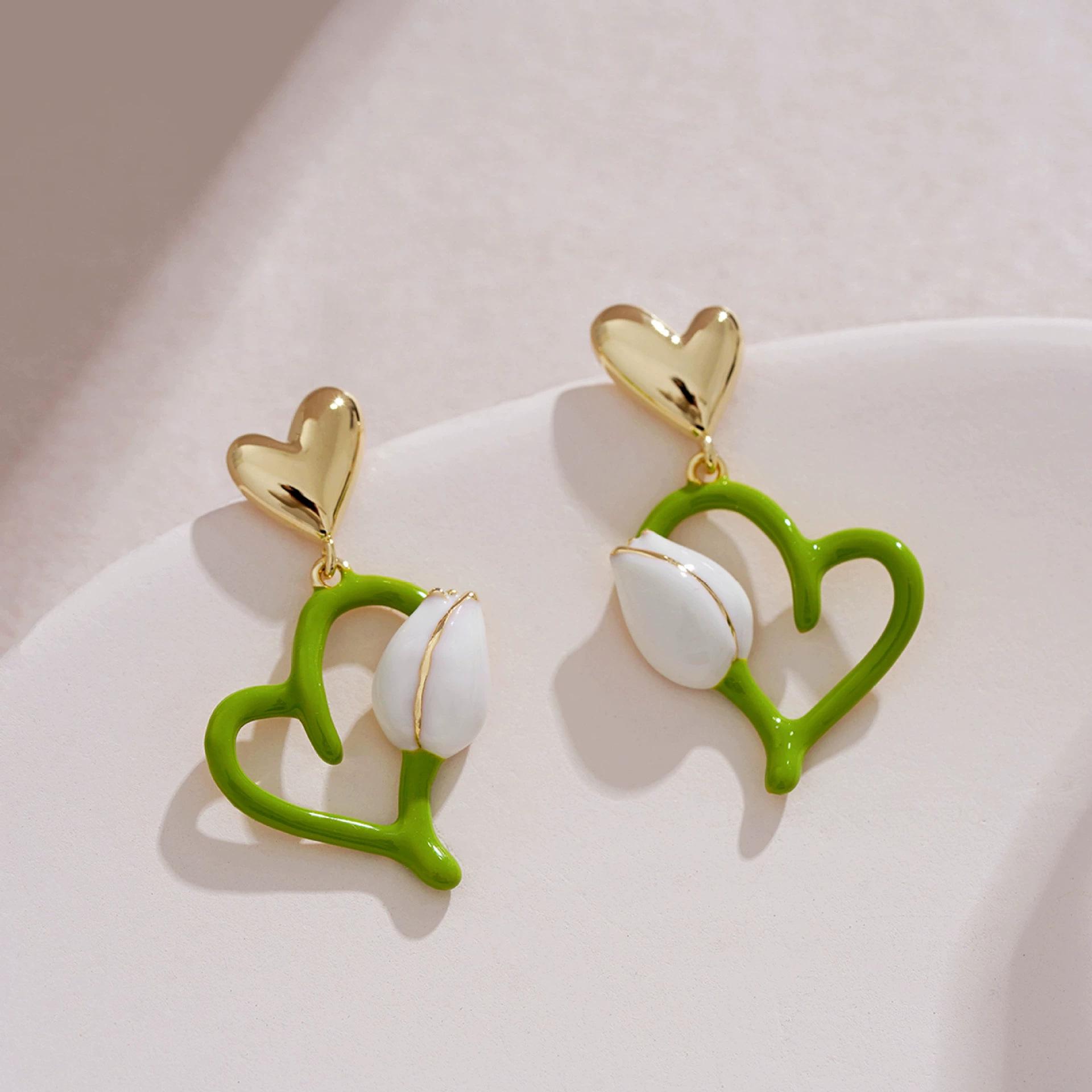 

Срібні голки Дондемун Свіжі Барвисті Сережки - Прості, Універсальні, Розкішні Пусети з Висококласним Відчуттям