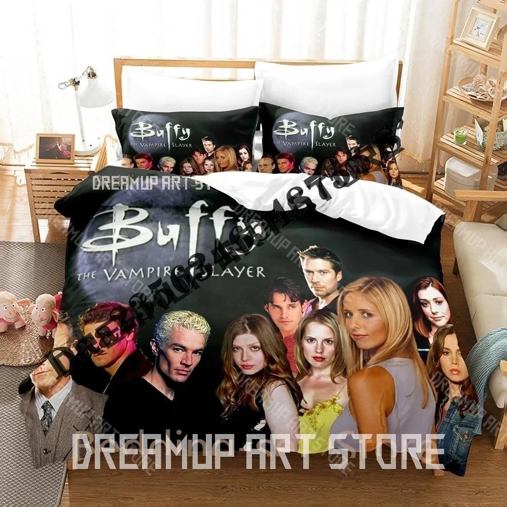 3D-Druck Buffy – Im Bann der Dämonen Bettwäsche-Set Einzelbett Twin Full Queen King Size Bettwäsche-Set Erwachsener Kinderzimmer Bettbezug-Sets