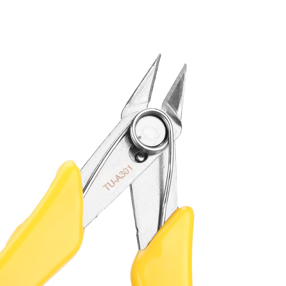 5in Electronic Diagonal Pliers Cable Side Cutting Nippers Wire Cutter Tool