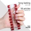 French Style Nails Art Stickers Nails Polish Wraps Semi Cured Gel Nail Strips