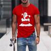 Christmas T-Shirts 3d Funny Santa Claus Print Oversized Tops Tees Mens Shirts Summer Holiday Casual O-Neck Male Harajuku Clothes