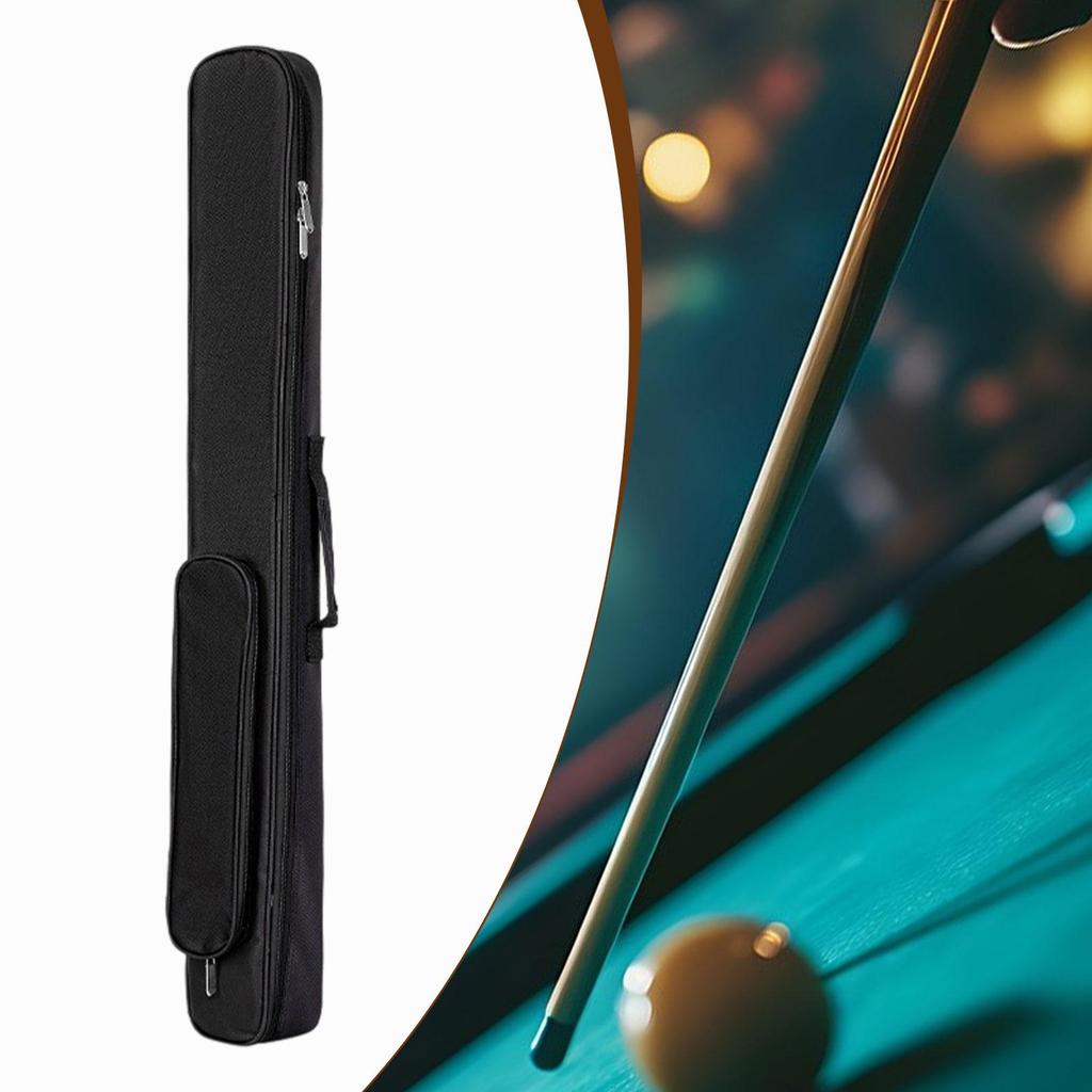 Billiards Pool Cue Case with Handle Storage Pouch for Club Traveling Outdoor black