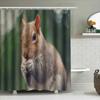 Forest Animals Shower Curtain Woodland Wildlife Nature Bathroom Decor Rustic Home Decor Vintage Shower Curtain Set Waterproof