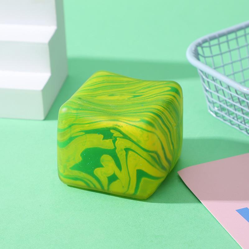 Toys Toys Stress Cube Swirl Sensory Fidget for Anxiety Stress Relief, Slow Rising Squeeze Ice Cube Stress Balls for Adults Kids