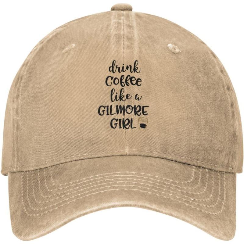 Drink Coffee Like A Gilmore Girl Baseball Cap Distressed Cotton Adjustable Dad Hat Casual