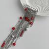 Broches à Chaîne à Longues Franges Exagérées Pendentif Perlé pour Femmes Chaîne Multi-Couches Épingle Fixe Multifonctionnelle Décoration pour Pantalons Vêtements