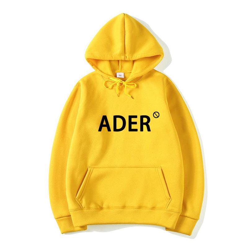 Moletom Marca Tide Ader Suéter Suéter de Lã Feminino Solto Casual com Capuz Pulôver Suéter Masculino Primavera e Outono