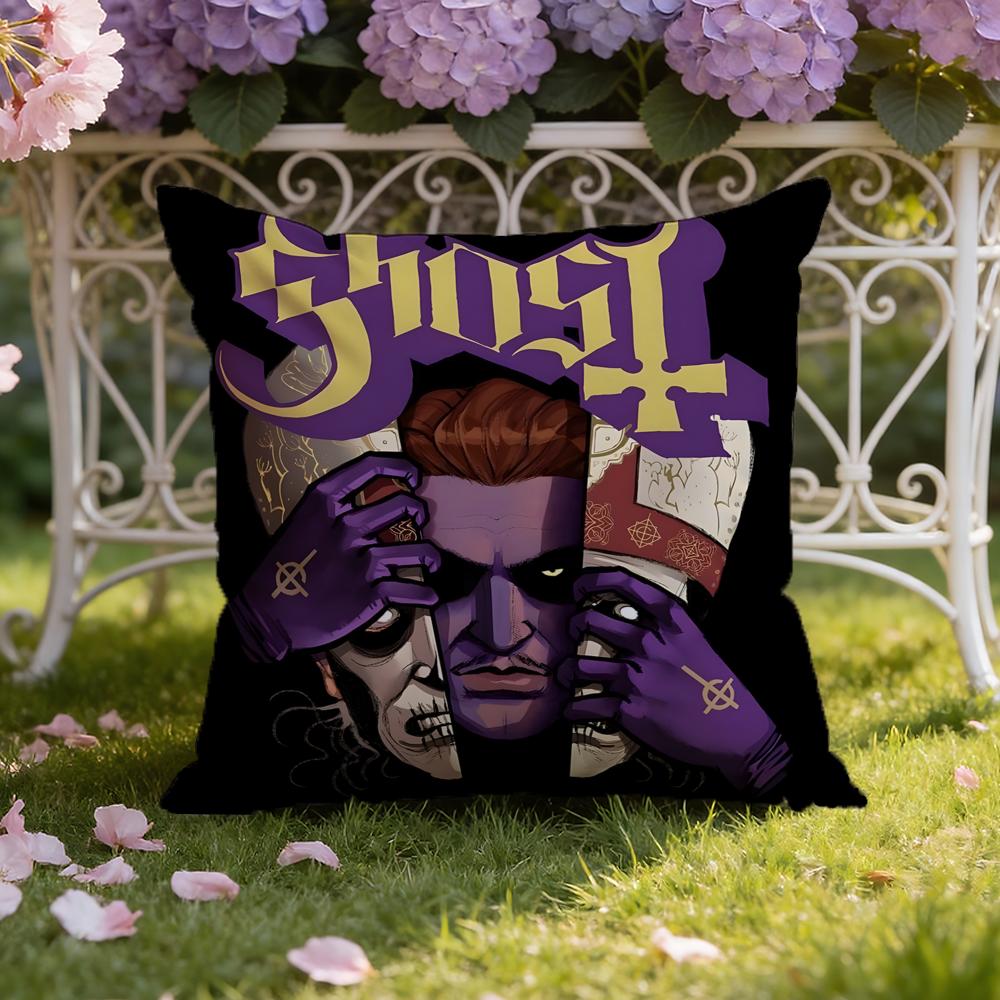 Band G-Ghost Cushion Cover Home & Car Dual-Scene Pillow Cover: Reversible for Premium Comfort