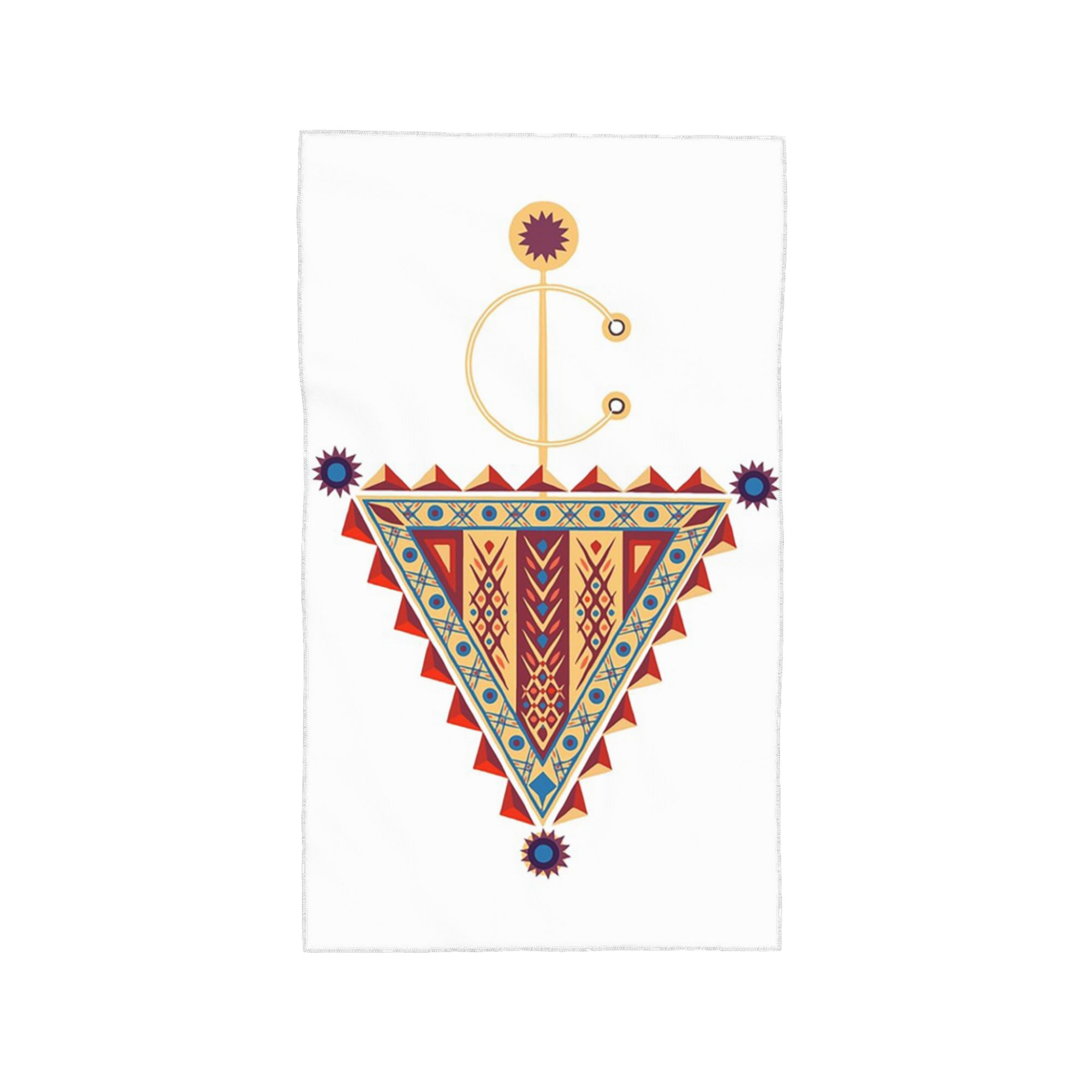 

Amazigh Tazerzit Emblem of the Moroccan Berbers Soft Face Towel Quick Dry Pool Bath Cotton Towels Breathable W30*H60(CM)