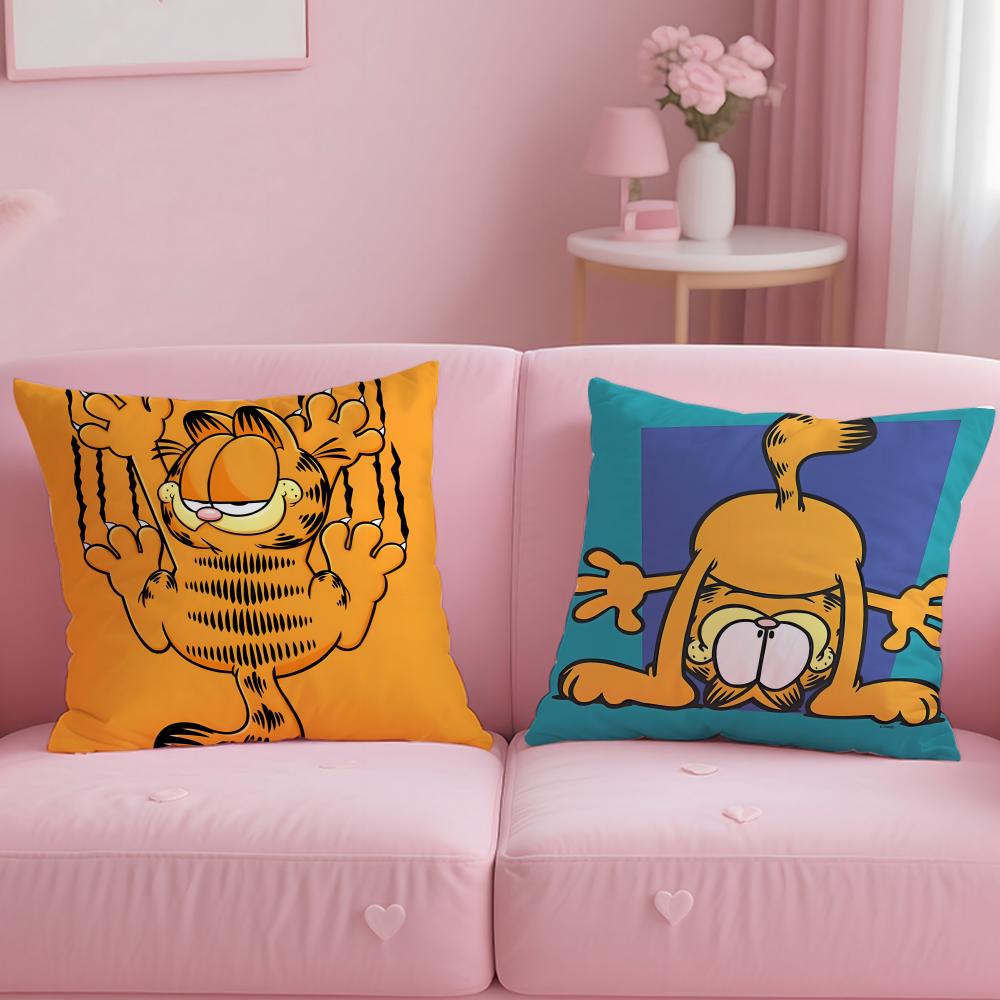 Federa Cuscino Classica Cartone Animato Garfield Morbida e Facile da Lavare – Versatile per Divano, Letto, Viaggio e Ufficio