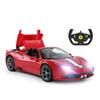 RASTAR 1/14 Scale Ferrari 458 Speciale R/C Model Car with LED Lights and Automatically Opening/Closing Roof, Red