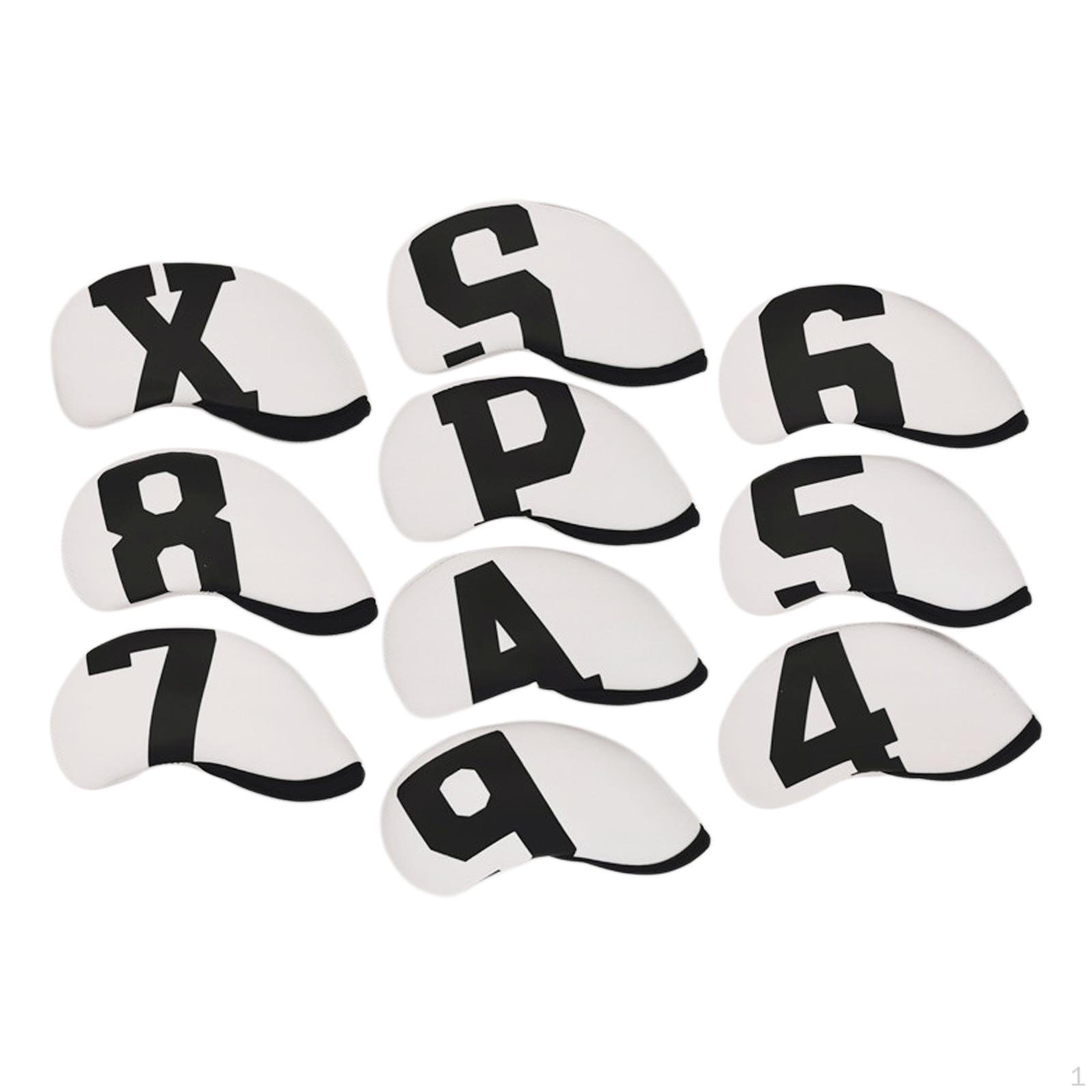 10 Headcover Cover Protective Resistant ,,,7,8,9, A, X, P, S Wear-resistant for Transport Sports