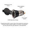 Cigarette Lighter Socket 12V-24V Power Outlet for Car Truck Motorcycle E-bike