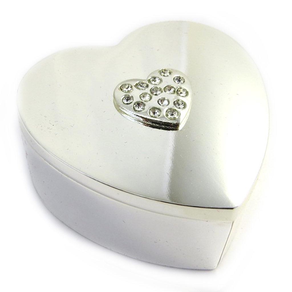 Les Trésors De Lily [M3175] - Silver 'Sissi' Jewelry Box (love)