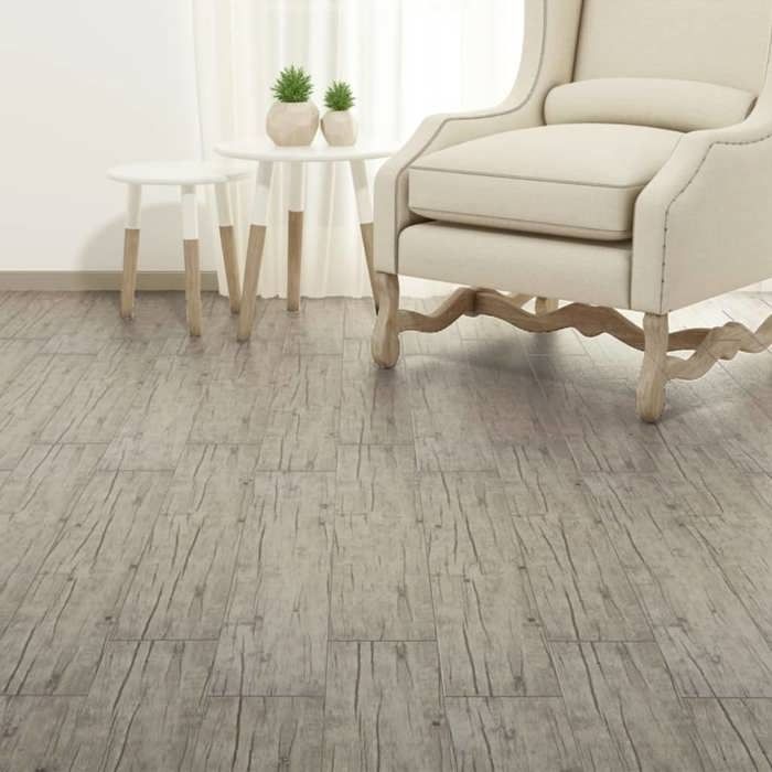 VidaXL PVC Floor Plank 2 Mm Self-Adhesive Washed Oak Floor Tile 245171