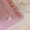 Korea Style Niche Imitation Pearl Pendant Necklaces for Women Light Luxury Personality Patchwork Chains Necklaces Jewelry Gifts