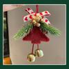 Christmas Atmosphere Pendant Gift Star Plush Bow Christmas Tree Red Pendant Wind Chime Creative Gift