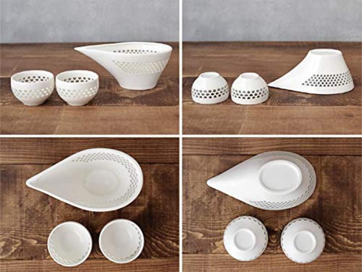 Tableware East Sake 1 Katakuchi and 2 Sake Gift Pair Tableware Gift Set, Hotaru-de, Cups, Boxed, Set, Set,