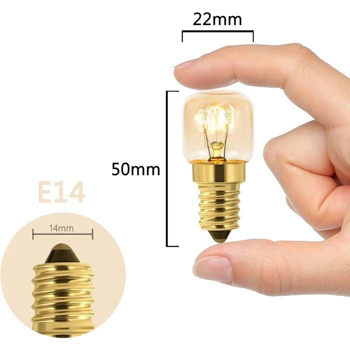 Ampoule four/réfrigérateur - AIMOONSA - T22 - E14 - 15W - Blanc chaud 2700K