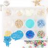 Marine Teile Mini Seestern Enthalten Nagelharz Materialien Set Prinzessinnen-Stil - - - 12-teilig