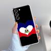Phone Case For Samsung Galaxy S26 S25 S24 S23 S22 Ultra S20 S21 FE 5G Plus Soft Clear Cover shipping Haiti Flag