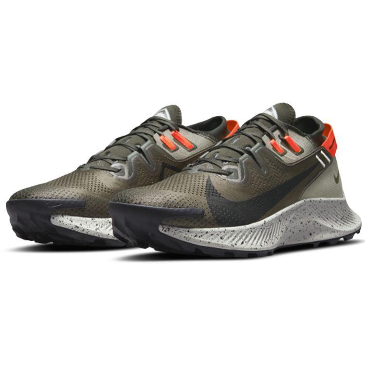 Nike Pegasus Trail 2 Cargo Khaki Herren Sneaker Braun Hell-Armee Leuchtendes Karmesinrot CK4305-301