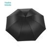 Paradise Oversized 3-Fold Black UV Sun & Rain Umbrella