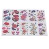 20pcs Temporary Tattoos Waterproof Flower Pattern Fake Tattoo Stickers Set for Women
