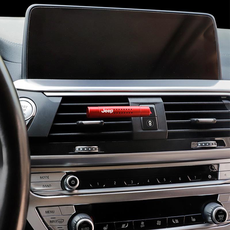 For Jeep Car Air Freshener Diffuser Aromatherapy Stick Perfume Clip For Jeep Grand Cherokee Wrangler JK Gladiator Compass Ren