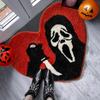 Halloween Cartoon Faux Cashmere Carpet Water-Absorbing Bathroom Non-Slip Mat For Home Decoration