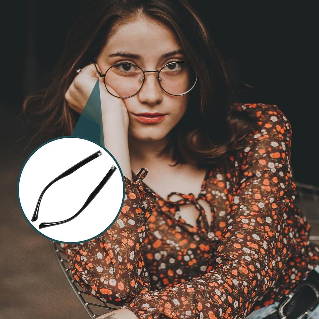 CLISPEED 1 Pair Metal Glasses Replacement Temple Universal Eyeglass Arms Leg Replacement Glasses Repair Kit Sunglasses DIY Temples for Glasses 7mm