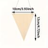 20/30 DIY wooden triangle banner, blank wood chip hanging, suitable for home, Halloween and Christmas crafts