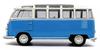 SOLIDO 1/18 Scale Volkswagen T1 Samba Bus 1962 (Blue/White) Finished Product S1813401