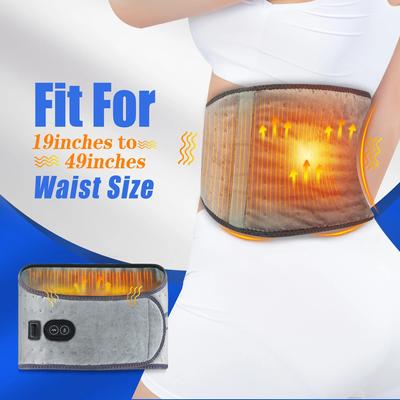 Red Light Heating Waist Massager Electric Vibration Massage Belt Menstrual Pain Relief Hot Compress Lumbar Back Support Brace