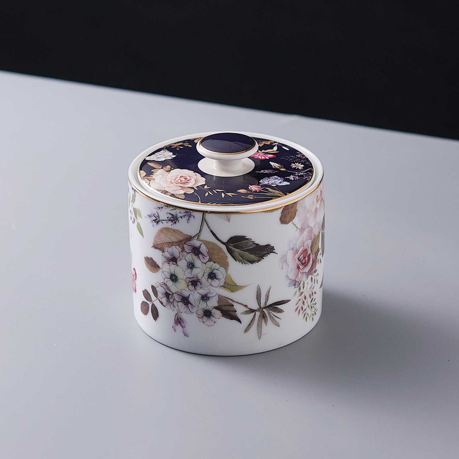 

White Rose Ceramic Coffee Cup and Plate Set English Afternoon Tea Cup Kettle Water Cups Milk Tea Mug Breakfast Cups Sugar Jar 201-300ml