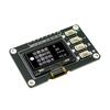 0,96-tommers OLED-skjerm Hvit/Blå 12864 Skjermmodul med Matrise 4 Tasters Grensesnitt Tastatur IIC SSD1315