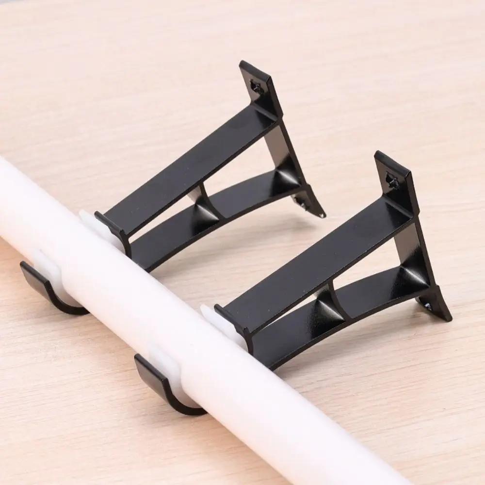 Nuevo Soporte para Barra de Cortina de Aleación de Aluminio de Alta Resistencia con Tornillos Clip de Fijación de Cortina Herramientas de Ferretería Metálica Únicas para Ventanas