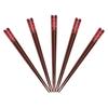 J-kitchens Chopstick Set, 5 Pairs, Acrylic Resin & Natural Wood, Dinner Standard, Akuria Kiriko Mats