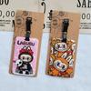 Cartoon  Labubu Travel Luggage Tags Cute Suitcase Hangings Decoration Portable Luggage Consignment Identification Tags