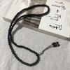 Shopkeeper recommends new models6mm Ebony bracelet 108Hetian jade necklace and bracelet