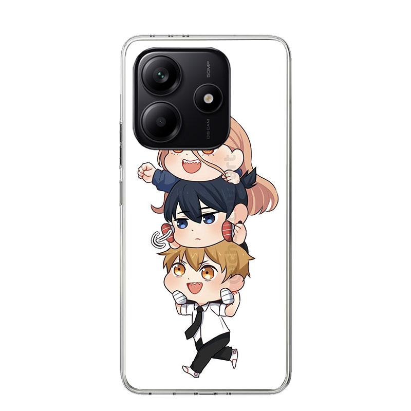 C-Chainsaw Mans Cute Phone Case For Xiaomi Redmi Note 15 14 13 12S 12 Pro Plus 11S 11E 11 11T 10S 10 Art Soft Pattern Cover Redm
