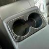 For Nissan Rogue -2024 Carbon Fiber Rear Water Cup Holder Frame Cover Trim
