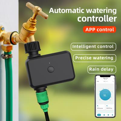 Alexa Tuya Smart Bluetooth 1/2-Outlet Garden Water Timers Garden Irrigation Watering System Sprinkler Rain Delay Programmable