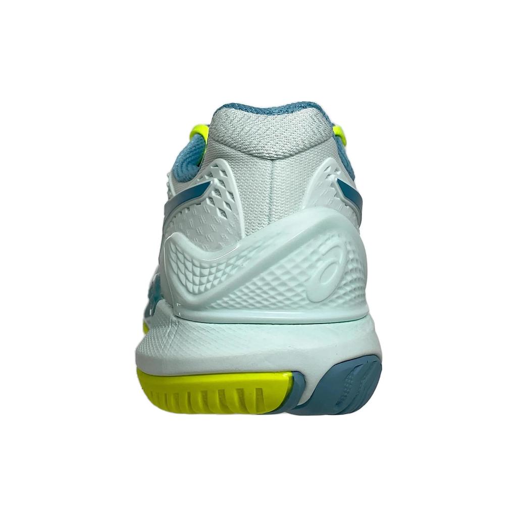 Asics Womens Gel Resolution 9 'Soothing Sea Gris Blue' (women's sizes) Soothing Sea / Gris Blue Tennis Shoes 1042A208 400