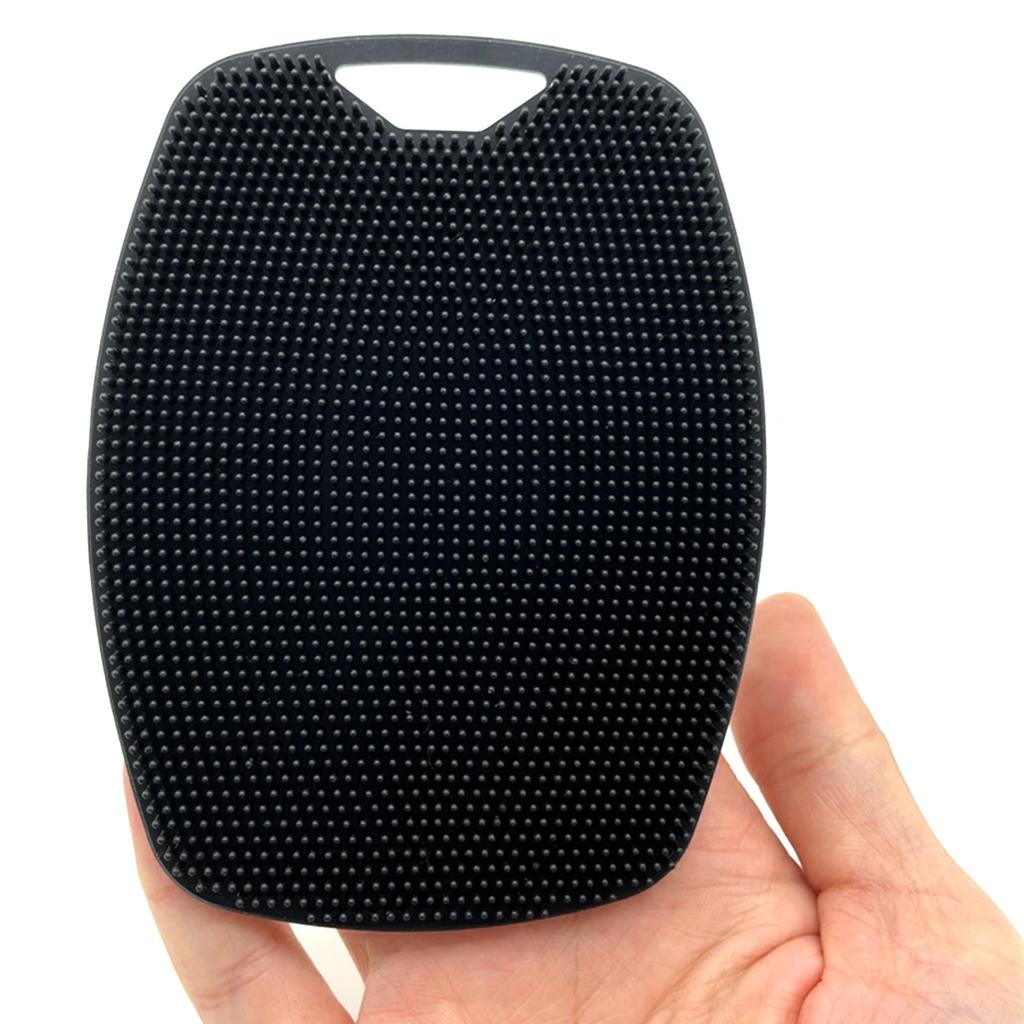 Soft Silicone Exfoliating Brush Cleanser Manual Body Cleansing Scrubber Shower Gentle Massage Bath Brush For Men