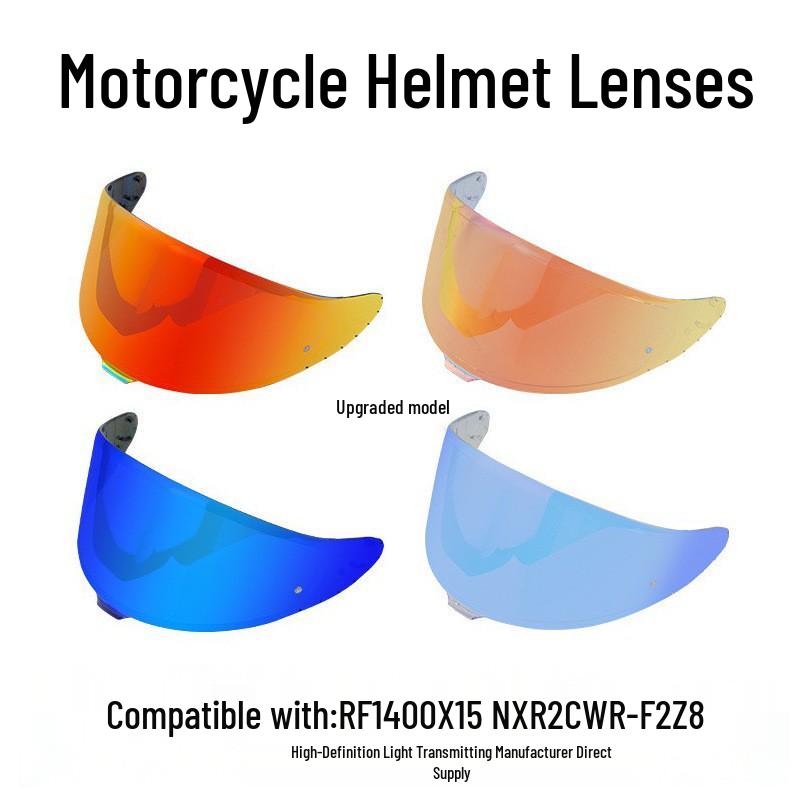 New Anti-UV Motorcycle Helmet Visor for RF1400, X15, NXR2, CWR-F2, and Z8