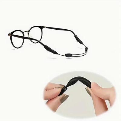 Cordon de retenue pour lunettes antidérapant réglable Ajustement universel Lanière pour lunettes de vue Lunettes de soleil de sport Unisexe Support Lanière