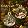 Built In Light Christmas Ornament Warm Light Holiday Tree Pendant  Seasonal Display