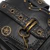 Johnature Punk Locomotive Chain Waist Packs Unisex Retro Moto & Biker Rivet Fashion Outdoor Waist Bag Women Men Shoulder Bags